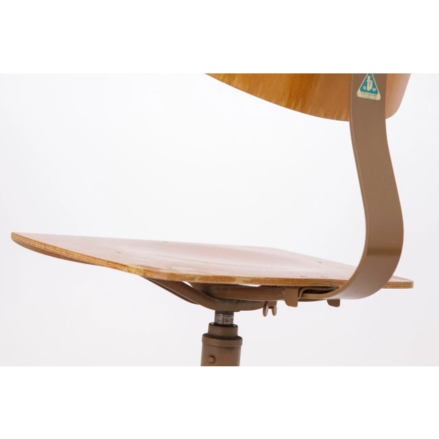 Vintage German Industrial Chair from Drabert, 1960s For Sale - Image 6 of 10