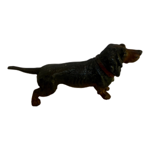 1920s Cast Iron Hubley Mini Dachshund