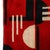1930s Documented Art Deco Machine Age Black, White, & Red Cubist Tapestry For Sale - Image 5 of 14