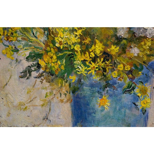 "№Vern 648 *** ABOUT THIS PAINTING *** * TITLE: ""Flowers"" * ARTISTS: Volobuev Evgeny Vsevolodovich * SIZE: 45x50...