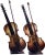 Vintage Decorative Ornamental Metal Sculpture Violin With Bow - a Pair For Sale - Image 9 of 9