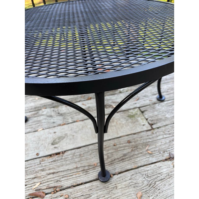 Russell Woodard 1950s Russell Woodard Vintage Iron Coffee Table for Garden, Attributed For Sale - Image 4 of 8