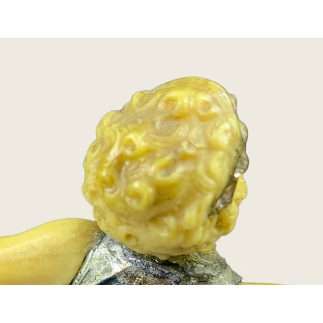 1930s 1930s Bat Dancer Cold Painted/Ivorine Jeweled Deco Figure After Lorenzl or Poertzel For Sale - Image 5 of 7