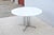 Mid-Century Modern 46" Round White Top and Polished Chrome Base Dining Table For Sale - Image 10 of 18