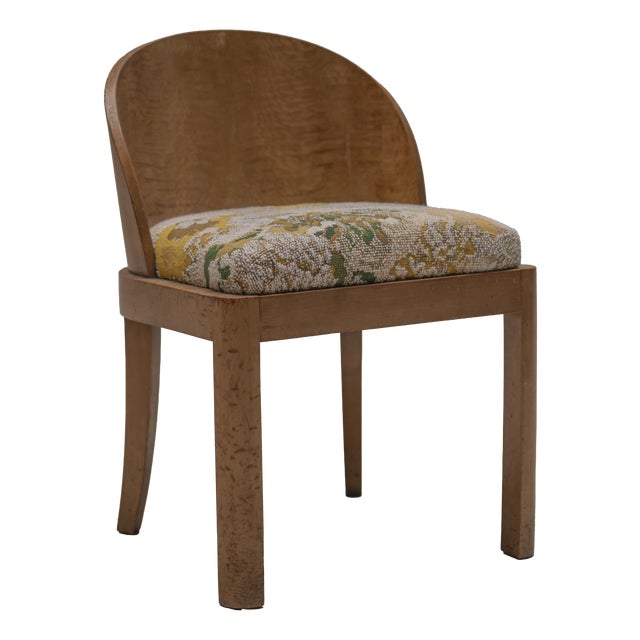 Vintage French Art Deco Side Chair, 1930s For Sale