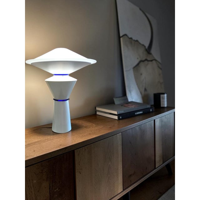 Postmodern Flos by Pier Giuseppe Ramella for Arteluce "Giada" Post-Modern Lamps - A Pair For Sale - Image 3 of 11