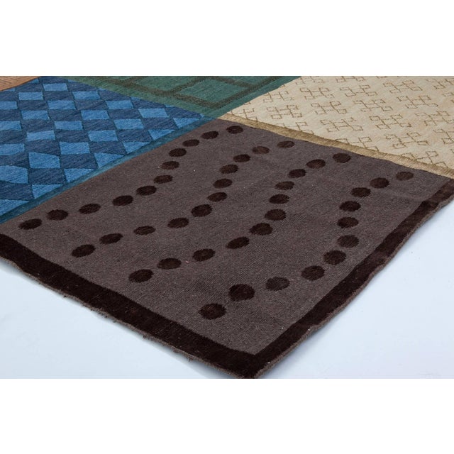 Contemporary Traditional Nepalese Handmade Wool Rug by Doris Leslie Blau For Sale In New York - Image 6 of 6