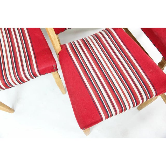 Mid-Century Modern 1970s Set 6 Danish Modern Red Dining Chairs For Sale - Image 3 of 12