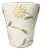 2019 Contemporary Art Nouveau Boho Chic Croscill Penelope Ceramic Wastebasket. For Sale