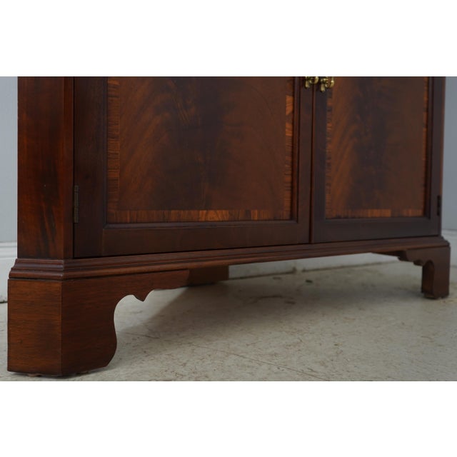 Stickley Mahogany 4 Door Corner Cabinet For Sale - Image 10 of 18