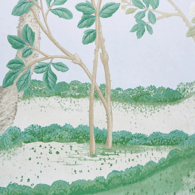 Schumacher Sample - Schumacher x Miles Redd Madame De Pompadour Panel Set in Blue For Sale - Image 4 of 4