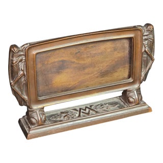 Bronze Art Nouveau Photo Frame With Grasshoppers For Sale