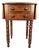 Mid 20th Century American Solid Birch Drop Leaf Side Table by Davis Cabinet Co., Two Drawer Nightstand For Sale