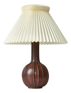 Art Deco Stoneware Model 173 Table Lamp from Arne Bang, Denmark, 1930s