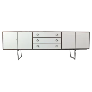 Teak & Brass Buffet or Sideboard by William Watting for Fristho, 1950s