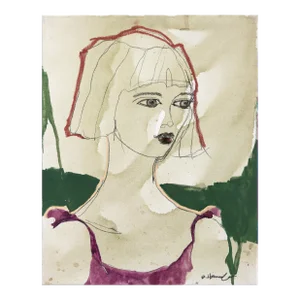 Petra - Abstract Expressionism Figurative Portrait Painting Original Artwork by Erin Hammond