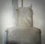 Mid-Century Modern Murano Art Glass and Brass White Round Chandelier, 2000 For Sale - Image 3 of 11