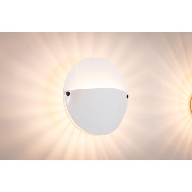 White Giovi Wall Lamps by Achille Castiglioni for Flos, 1982, Set of 3 For Sale - Image 8 of 16