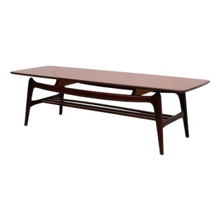 Dutch Floating Top Coffee Table by Louis Van Teeffelen for Wébé, 1960 For Sale