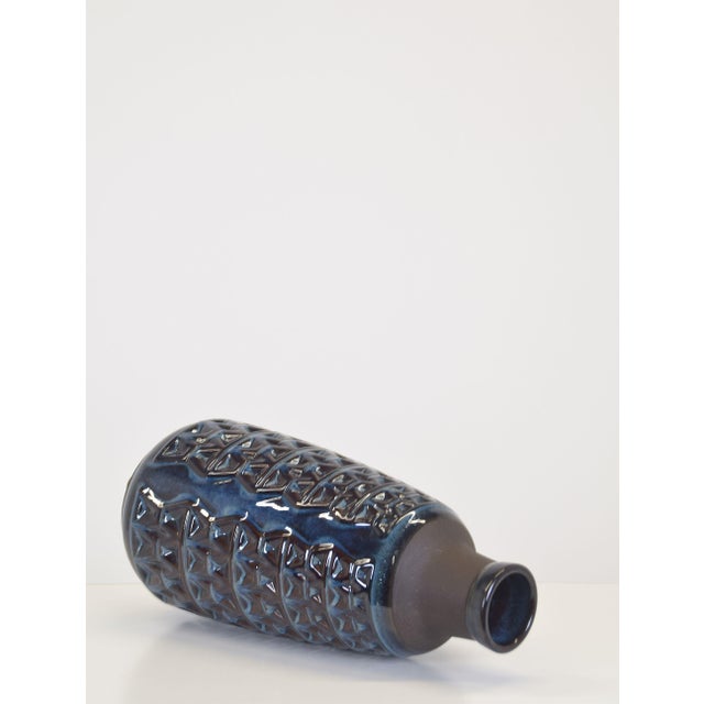Danish ceramic vase, model 3340, designed by Einar Johansen in the 1960s. This vase was manufactured by Søholm Stentøj on...