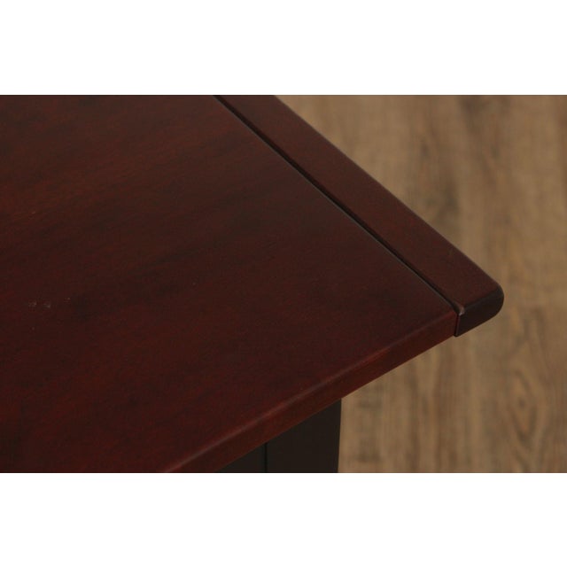 2000 - 2009 Shaker Style Painted Base Cherry Console Table For Sale - Image 5 of 12