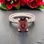 Diamond Tourmaline Rubellite Ring 6.75 18k Gold 4.01 Tcw Women Certified For Sale - Image 4 of 15