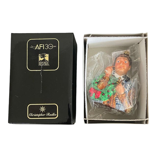 Rare Vintage Christopher Radko “It’s a Wonderful Life” George Bailey Christmas Ornament 1997 Afi 30th Anniversary Edition For Sale
