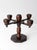 Brown Vintage Spanish Revival Wood Candelabra Five Arm Candle Holder For Sale - Image 8 of 12