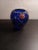 Rustic European 1980s Gorham Cobalt Blue Cut Crystal Rose Bowl Made in Germany For Sale - Image 3 of 8