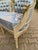1950s 1950s Louis XVI Gold Settee Blue Damask Gild Beechwood For Sale - Image 5 of 12