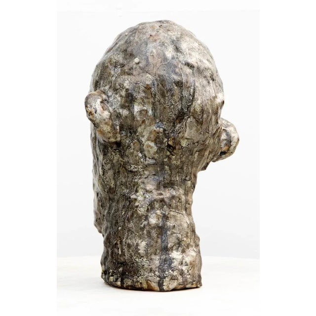 Early 21st Century Aldonza, Head, 2019, Nephiline-Manganese Glazed Ceramic For Sale - Image 5 of 15