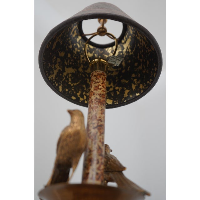 Pair Maitland Smith Brass & Iron Lizard Table Lamps For Sale - Image 11 of 12