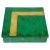 Square Box in Green Goatskin & Brass by Aldo Tura, Italy, 1960s For Sale - Image 15 of 15
