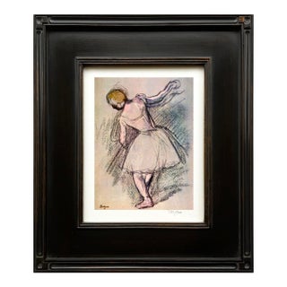 Edgar Degas Dancer Dressed in White Framed For Sale