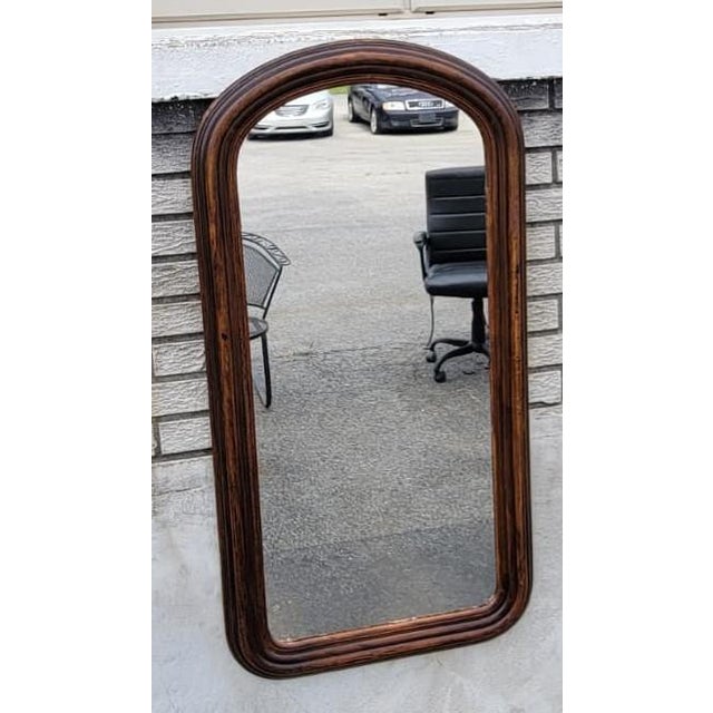 Antique 19th Century American Victorian Walnut Arched Wall Mirror Hallway For Sale In Philadelphia - Image 6 of 18