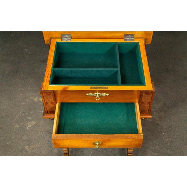 Antique Gründerzeit Sewing Table For Sale - Image 10 of 14