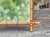 This French faux bamboo mirror from circa 1900 features a classic turned wood frame, shaped to resemble jointed bamboo...