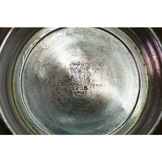 Antique Silver Plate Lot Paul Revere Bowls Wm Rogers Compote Pilgrim Coffee Pot - Set of 5 For Sale - Image 18 of 18