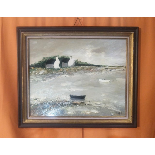 Oil on canvas (80 x 63 cm) depicting a landscape in Brittany, where he had set up his studio in 1960. In 1958, he won the...