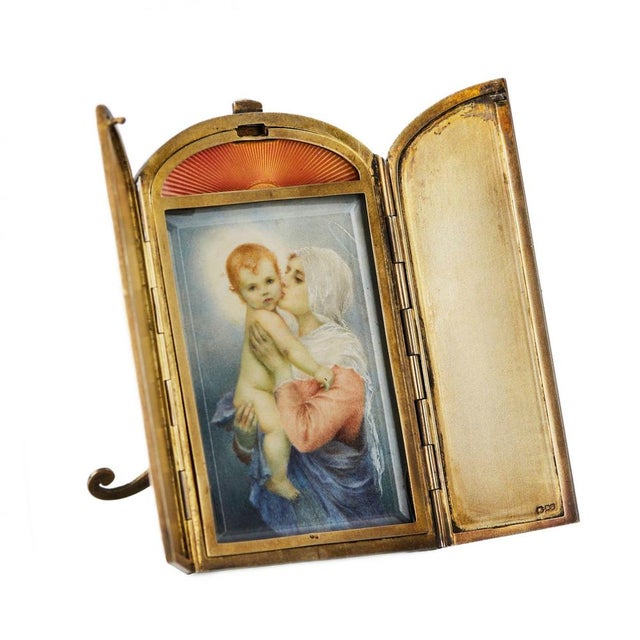 Frame with the Image of the Madonna and Child, 1890s For Sale - Image 3 of 9