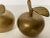 Metal Mid 20th Century Solid Brass Apple Bells - a Pair For Sale - Image 7 of 9