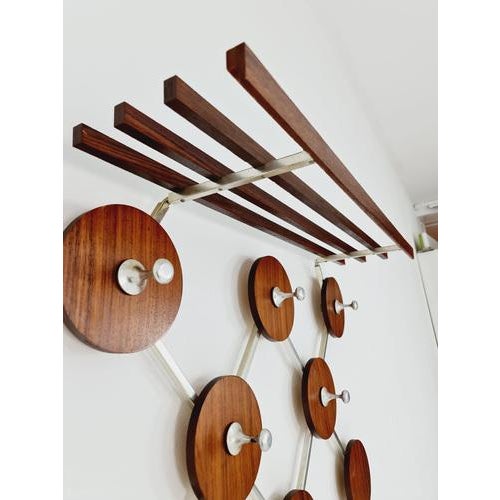 Mid-Century Teak Coat Rack, 1960s For Sale - Image 5 of 11