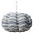 Jamie Young Clamshell Beaded Chandelier in White For Sale