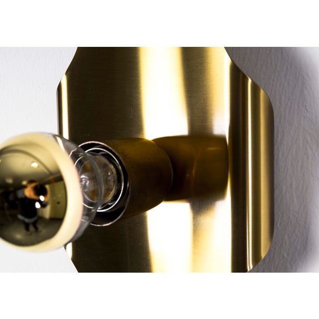 Metal Golden Lamp, 1970s For Sale - Image 7 of 12