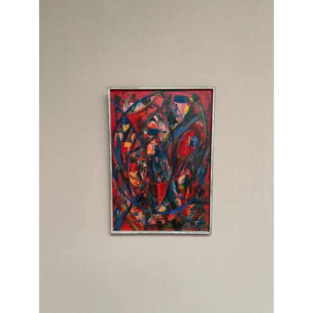 Rolf Andersson, Abstract Composition, 1950s, Oil on Plywood, Framed For Sale - Image 10 of 18