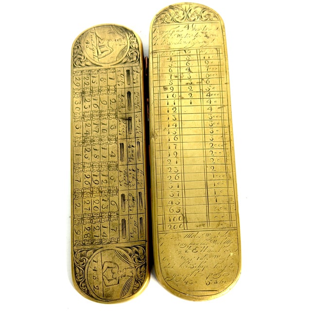 18th Century Dutch Pieter Holm Zee-Meeter Brass & Copper Navigator's Tobacco Box For Sale - Image 13 of 14