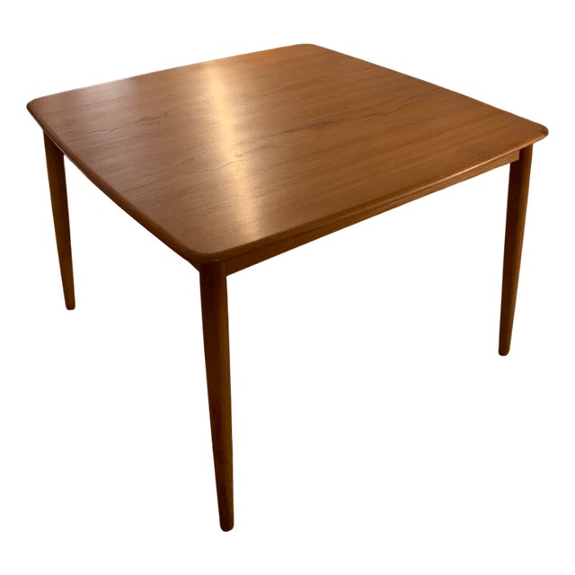 Danish Teak Extendable Table by Harry Rosengren Hansen for Brande Møbelindustri, 1960s For Sale