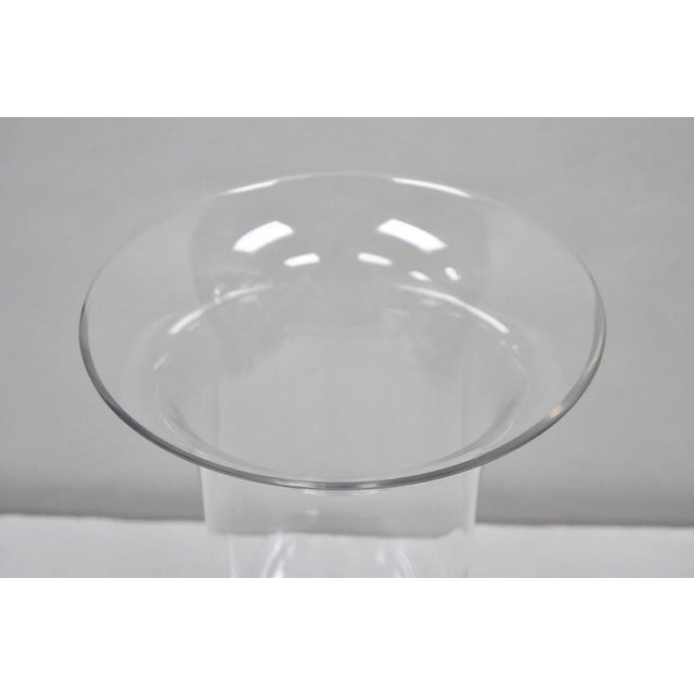 Metal Ralph Lauren "Ella" Lauren Glass Fluted Hurricane Lamp Candle Holder Ae200/043 For Sale - Image 7 of 12