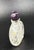 1950s Vintage Rock Crystal Snuff Bottle With Carving and Amethyst Stopper For Sale - Image 5 of 11