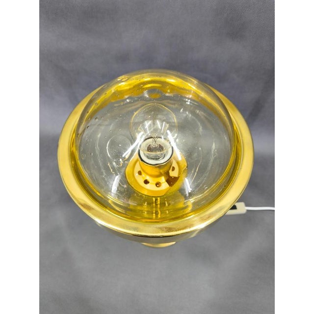 Space Age Glass Table Lamp from Kamenický Šenov, 1970s For Sale - Image 3 of 11